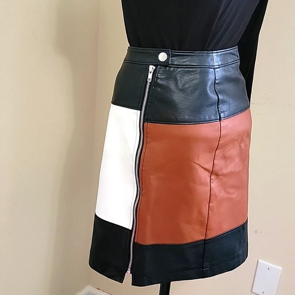 INC International Concepts Faux Leather Skirt - Picture 2 of 7